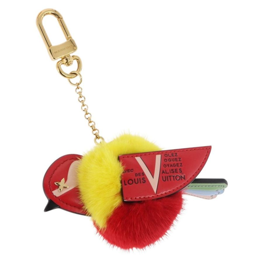 【日本直送】路易威登 Bijoux 旅行鳥吊飾毛絨紅色 M67390 LV 正品 189231M-0