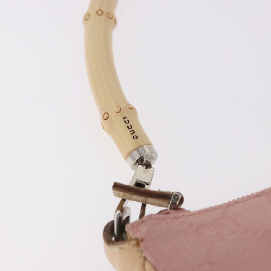 【日本直送】GUCCI 竹節 GG 帆布單肩包 粉金 001 3870 正品 189093V-7