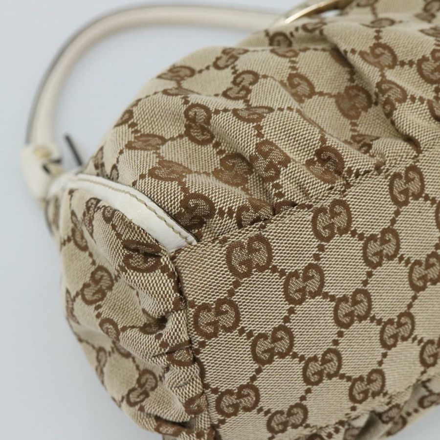 【日本直送】GUCCI GG帆布Abbey單肩包 米色/金色 190525 正品 189100A-13