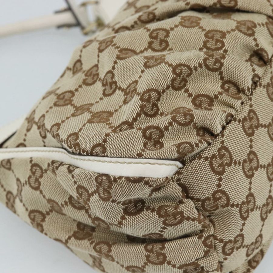 【日本直送】GUCCI GG帆布Abbey單肩包 米色/金色 190525 正品 189100A-15