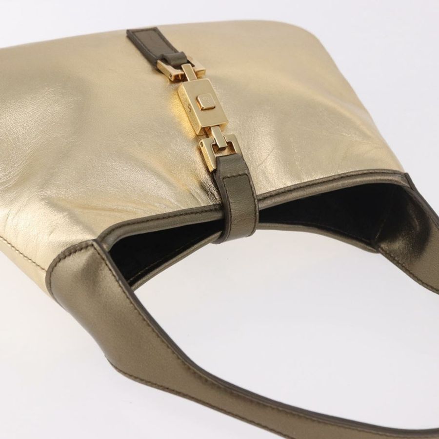 【日本直送】GUCCI Jackie 手提包 皮革 金色 005 0775 正品 189055V-5
