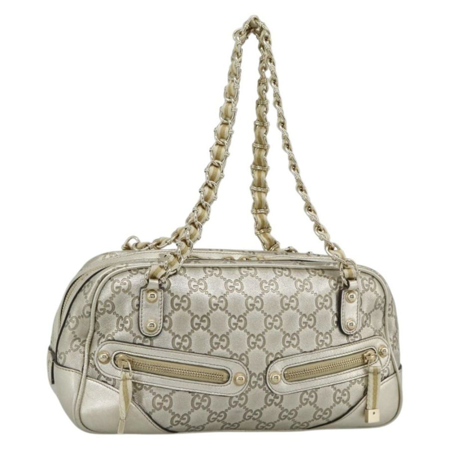 【日本直送】GUCCI GG帆布Guccissima單肩包 皮革 金色 152462 正品 189052V-0