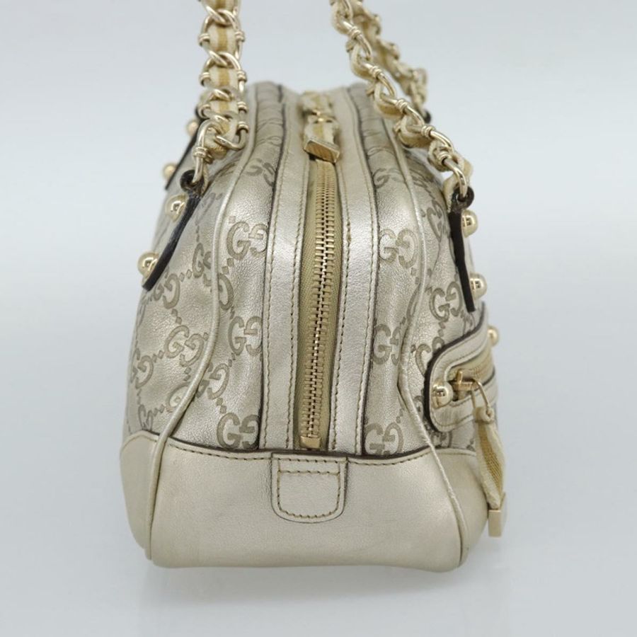 【日本直送】GUCCI GG帆布Guccissima單肩包 皮革 金色 152462 正品 189052V-2