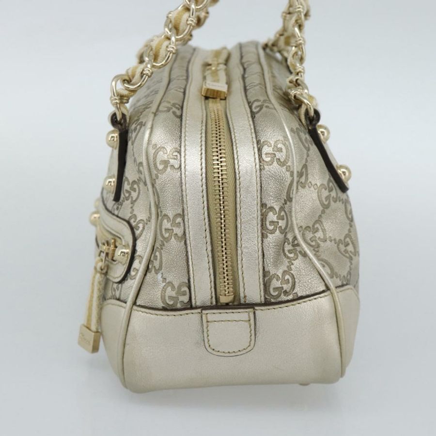 【日本直送】GUCCI GG帆布Guccissima單肩包 皮革 金色 152462 正品 189052V-3