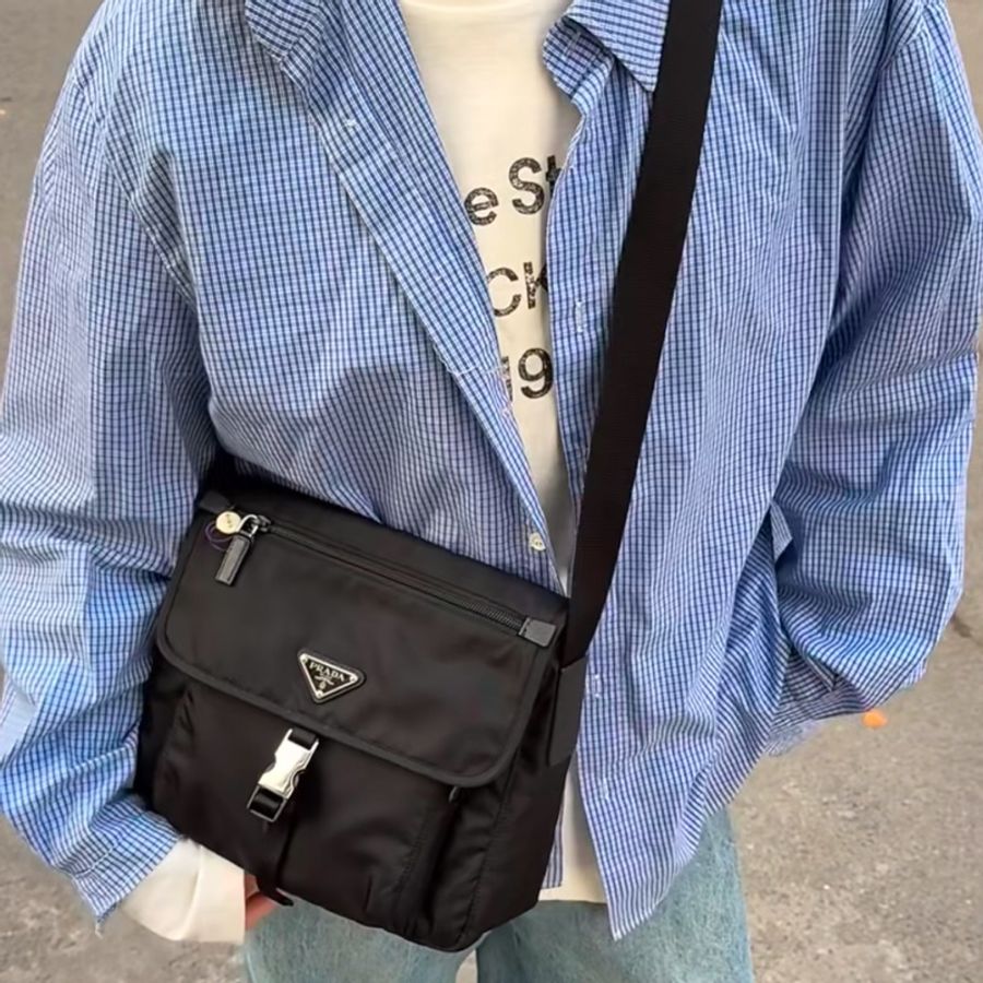 🌷PRADA 中性側背包｜經典花紋✦fufu style 精品✦ 氣質款｜側背包.斜背包-3