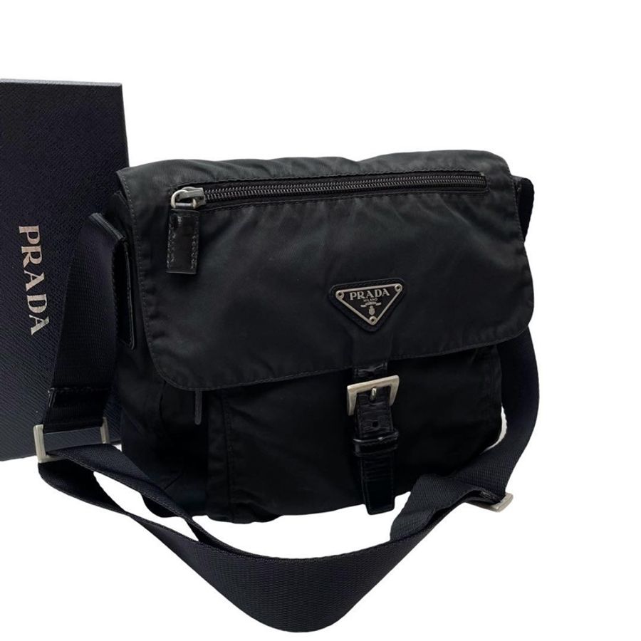 🌷PRADA 中性側背包｜經典花紋✦fufu style 精品✦ 氣質款｜側背包.斜背包-6