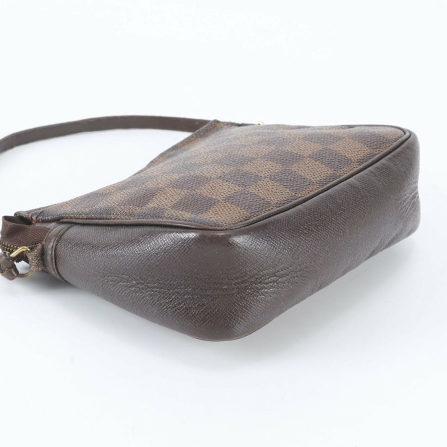 路易威登 Damier Trouse 化妝包手提包 N51982 皮革單肩包 棕色 女士-4