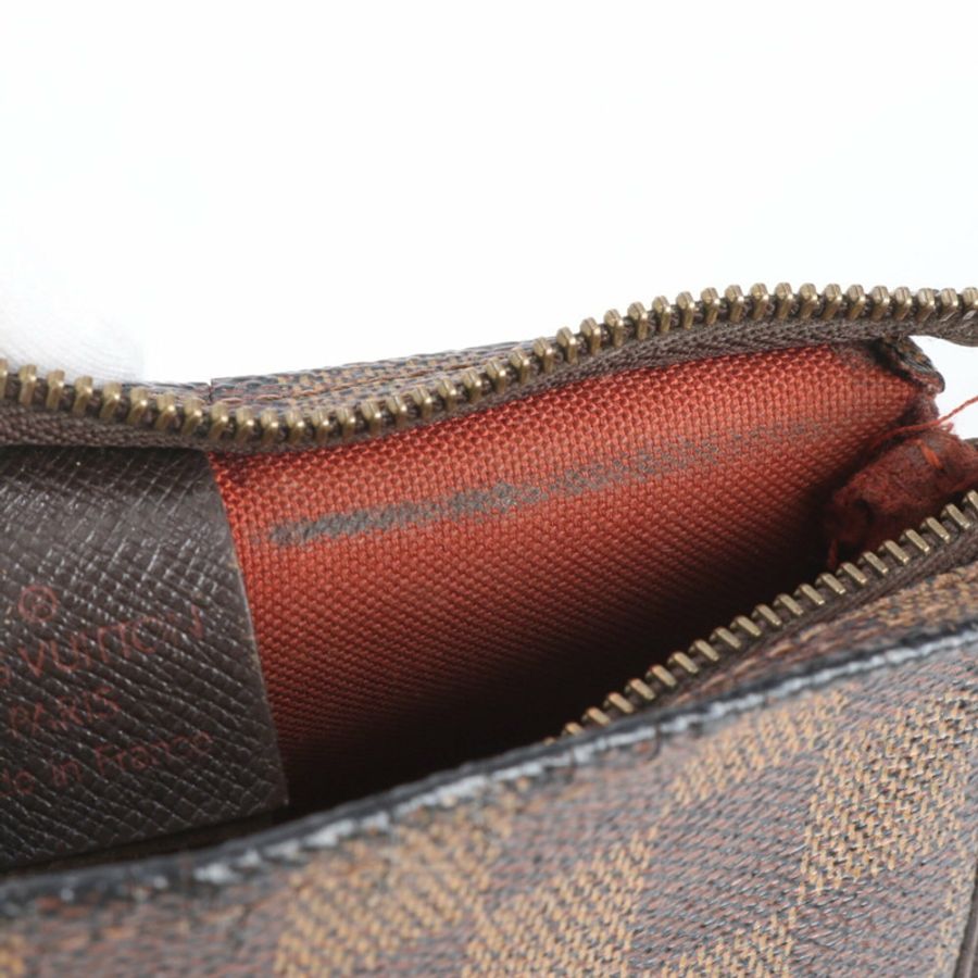 路易威登 Damier Trouse 化妝包手提包 N51982 皮革單肩包 棕色 女士-7