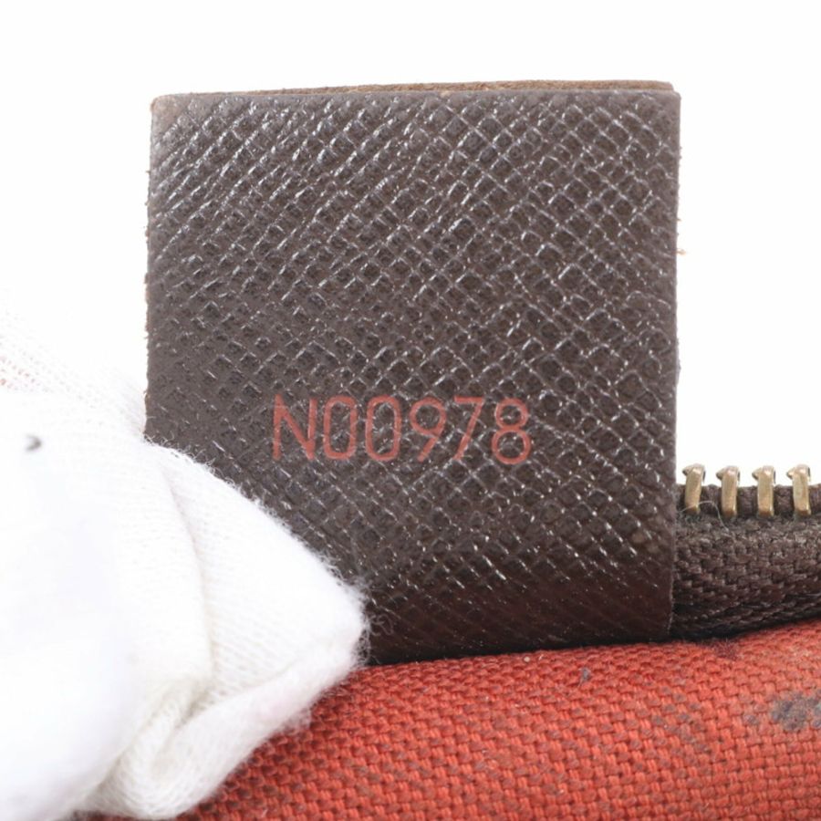 路易威登 Damier Trouse 化妝包手提包 N51982 皮革單肩包 棕色 女士-9