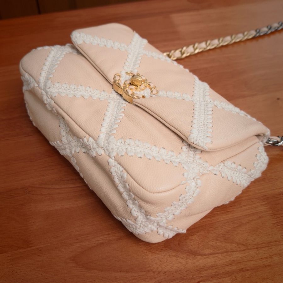 【威選精品】  ✨ CHANEL 限量款 19 Bag 編織小號肩背斜背包 ✨-10