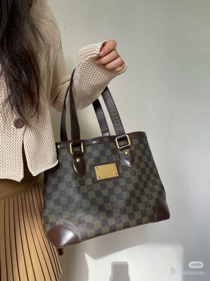 【威選精品】  🤎 Louis Vuitton Damier Ebene 經典棕棋盤格托特包-0