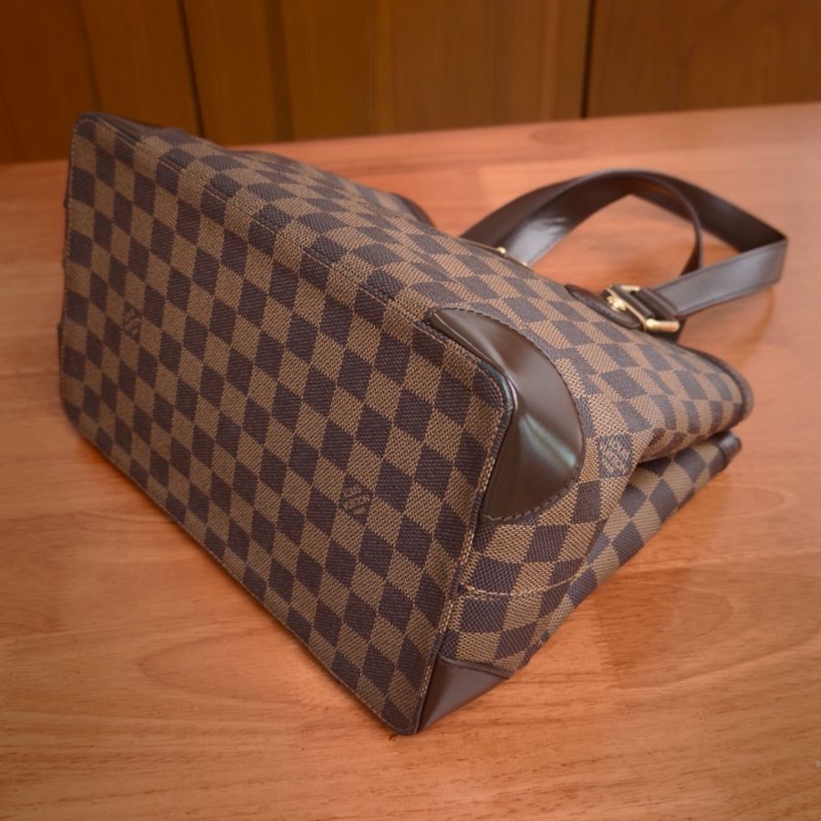 【威選精品】  🤎 Louis Vuitton Damier Ebene 經典棕棋盤格托特包-3