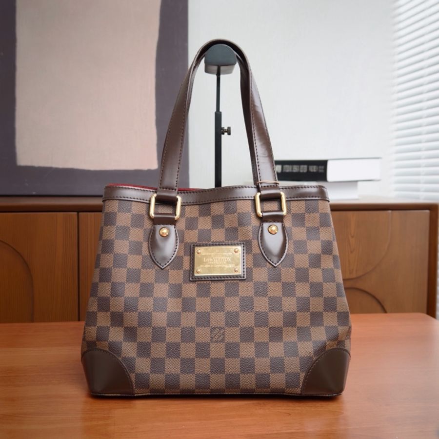【威選精品】  🤎 Louis Vuitton Damier Ebene 經典棕棋盤格托特包-6