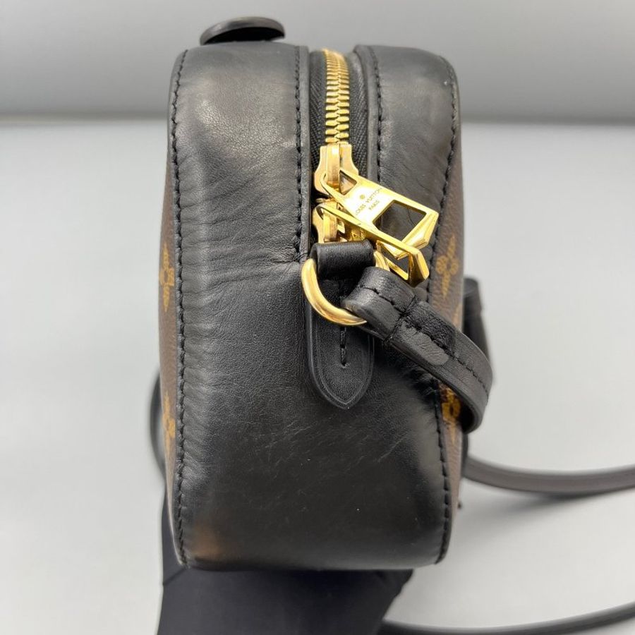 芯片款 路易威登/Louis Vuitton 流蘇相機包老花拼黑-2