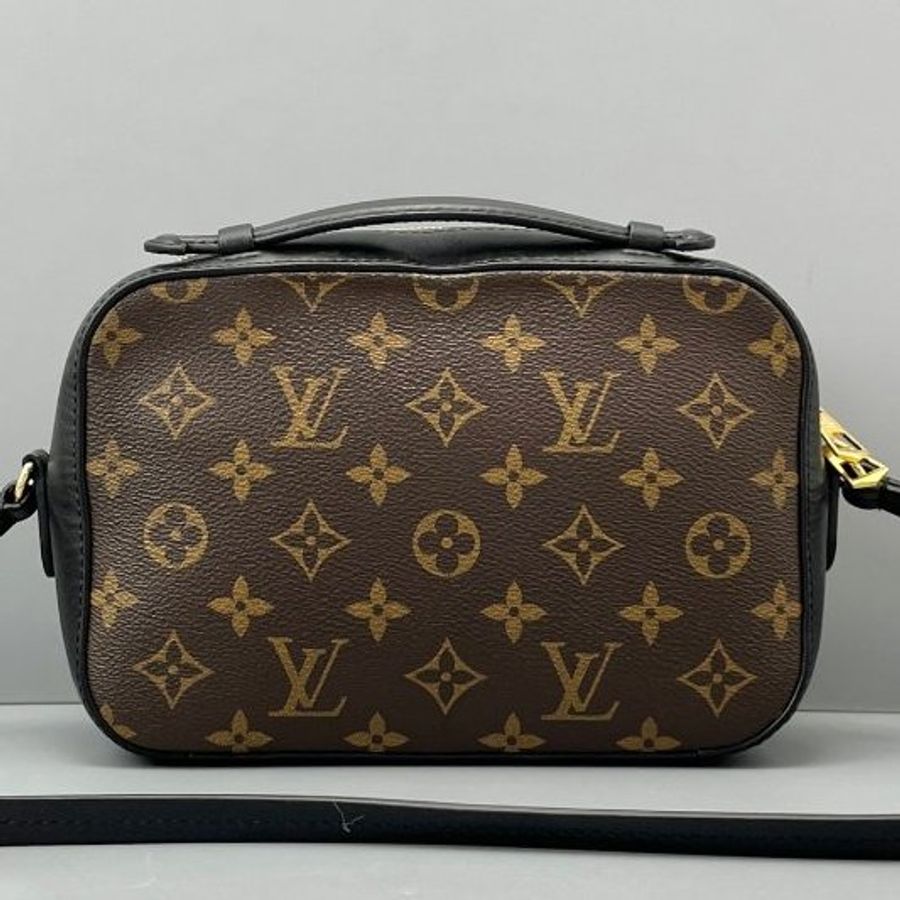 芯片款 路易威登/Louis Vuitton 流蘇相機包老花拼黑-6