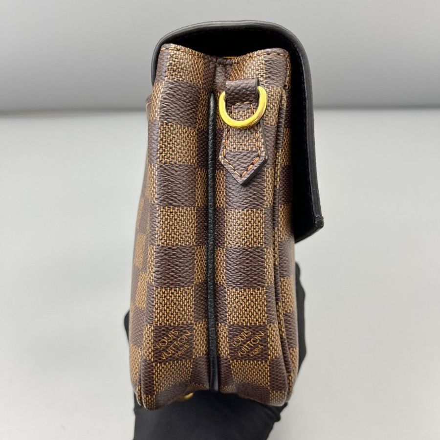 路易威登/Louis Vuitton Clapton棕棋盤拼黑 肩背包-2