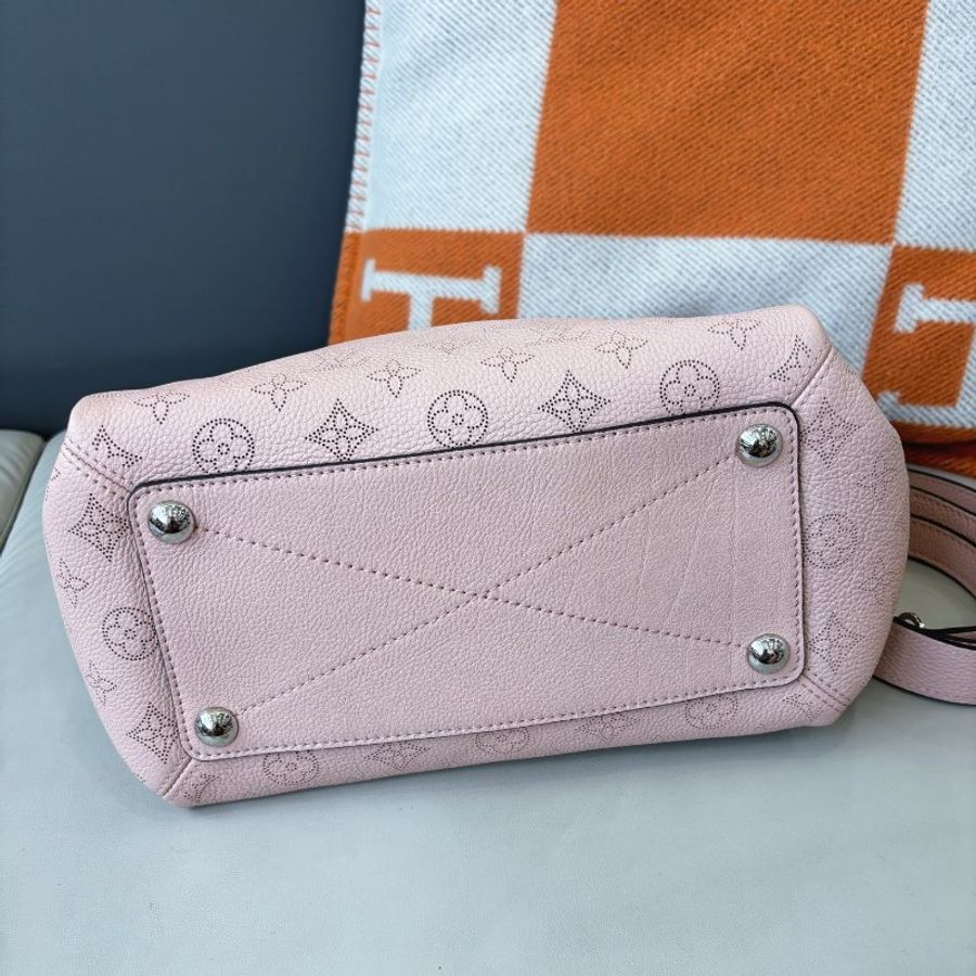 閒置新 路易威登/Louis Vuitton 櫻花粉全皮鏤空Babylone Chain月光女神-4