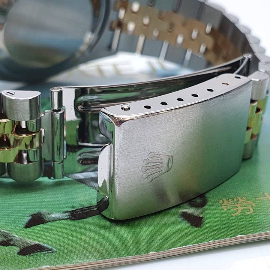 【大眾名錶】ROLEX 勞力士16233 Datejust 太陽圈 台灣保單 新包台 金色十鑽紀念面 大眾名錶B1430-7