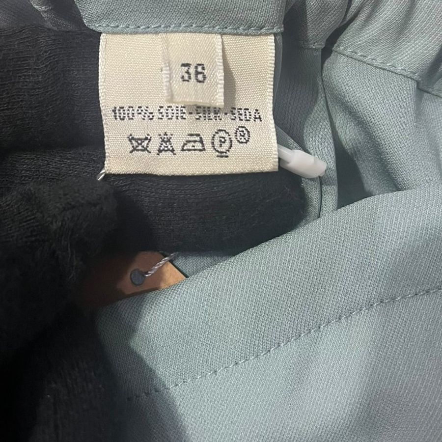 【美收精品】HERMES 經典純絲質抽繩鬆緊帶束口休閒縮口褲 5-490-3
