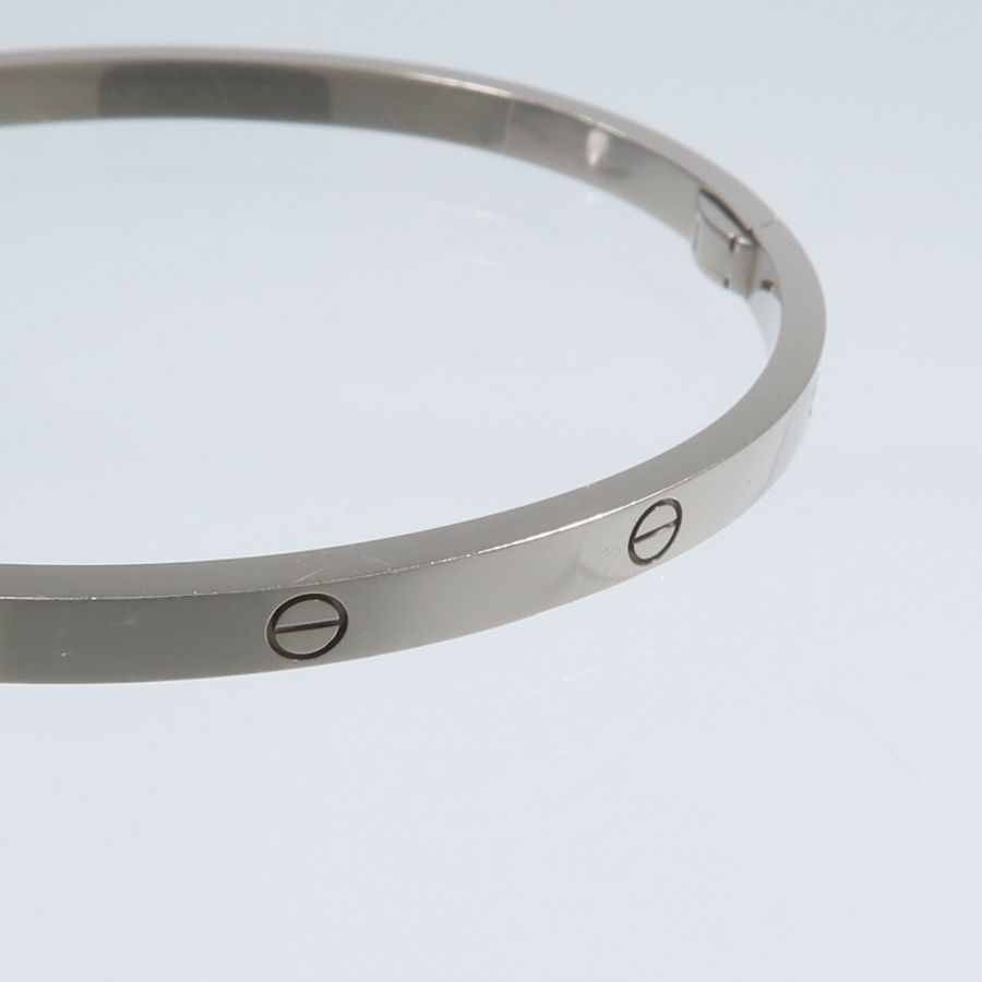 CARTIER 18K白金Love Bangle SM手鐲-8