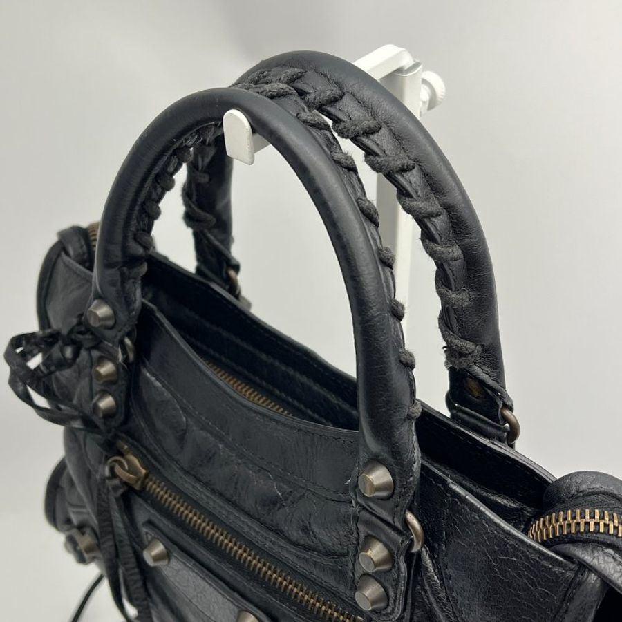 🏷Balenciaga 迷你機車包(黑銅)-6