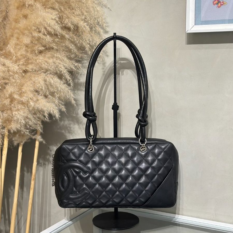 CHANEL 康朋保齡球包 - 黑8開-16