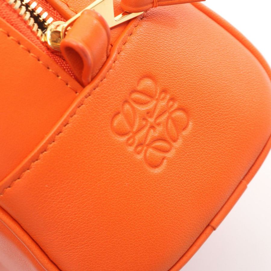 LOEWE Amazona 16 2WAY 單肩斜背包，橘色皮革，二手女款-6