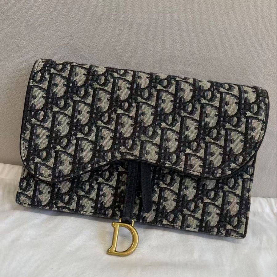 Dior 迪奧老花woc 大號 鏈條包 容量大 內里有拉鍊設計多位卡槽-2