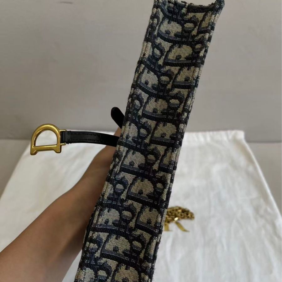 Dior 迪奧老花woc 大號 鏈條包 容量大 內里有拉鍊設計多位卡槽-3