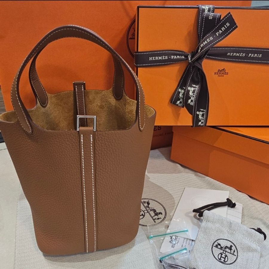 全新K刻💯❤️ 愛馬仕菜籃子 HERMES Picotin Lock 18 GOLD PHW-0