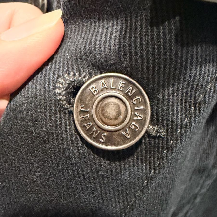 台灣專櫃 Balenciaga 巴黎世家 特殊款 膠帶 牛仔外套 L-25