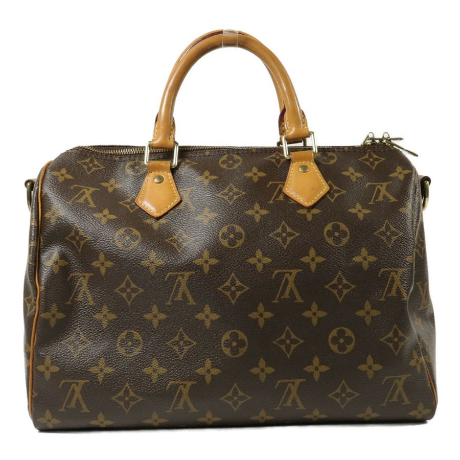 LOUIS VUITTON Monogram Speedy Bandouliere 30手挽肩背兩用袋-1
