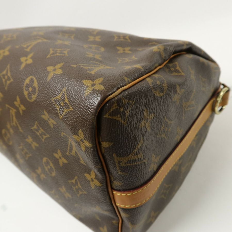 LOUIS VUITTON Monogram Speedy Bandouliere 30手挽肩背兩用袋-14