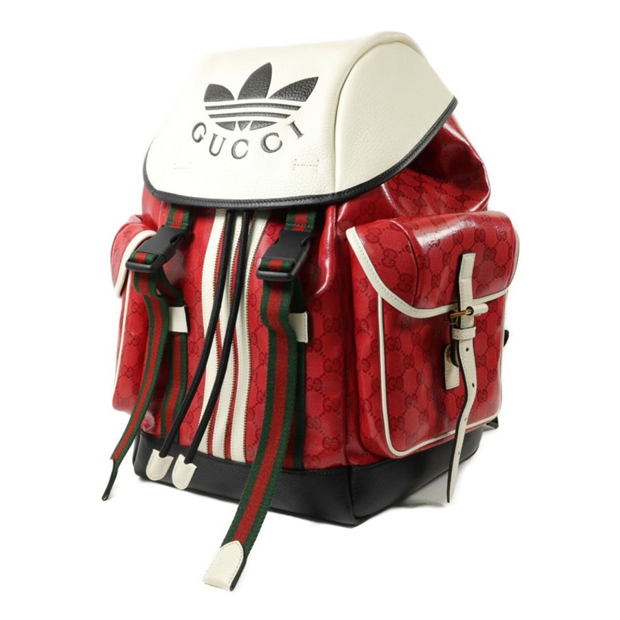 GUCCI 塗層帆布Gucci x Adidas Backpack背包-1