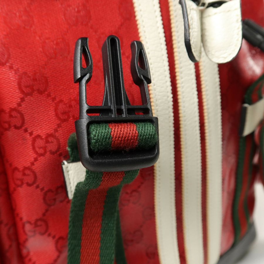 GUCCI 塗層帆布Gucci x Adidas Backpack背包-11