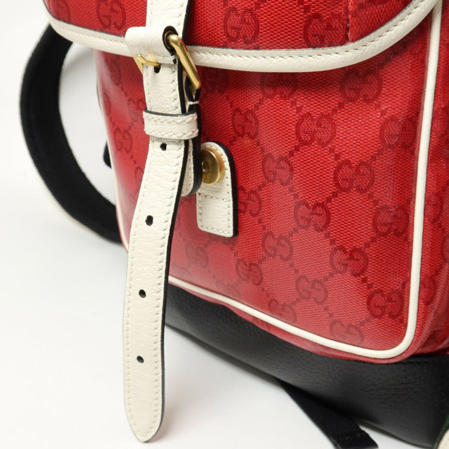 GUCCI 塗層帆布Gucci x Adidas Backpack背包-14