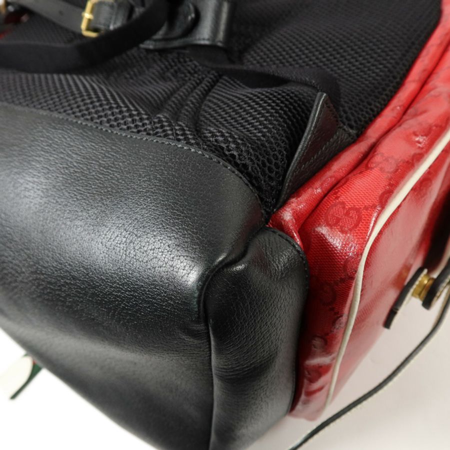 GUCCI 塗層帆布Gucci x Adidas Backpack背包-17