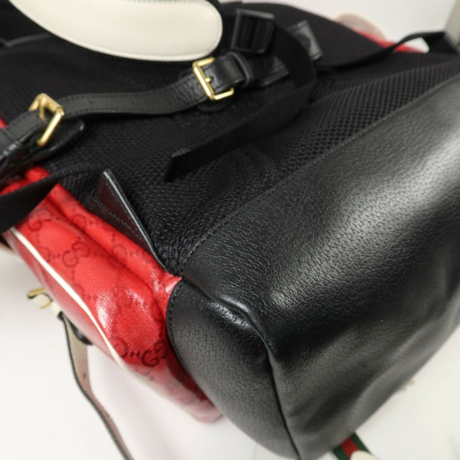 GUCCI 塗層帆布Gucci x Adidas Backpack背包-18