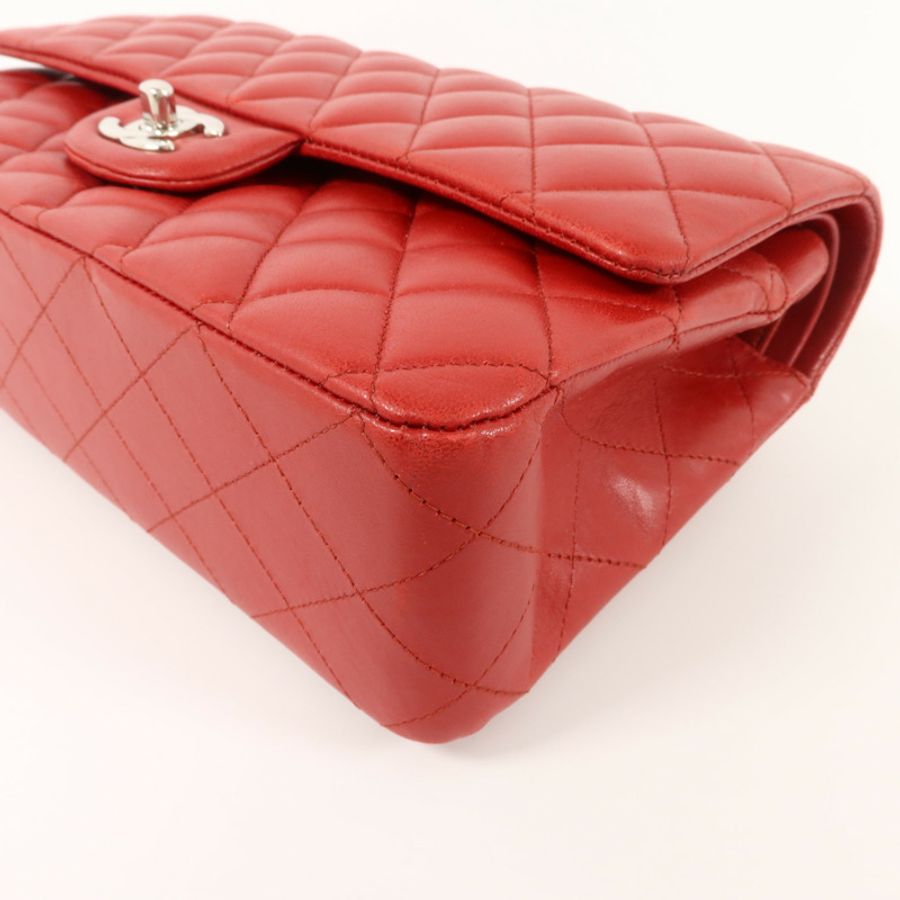 CHANEL 羊皮皮革Classic 25鏈帶肩背袋-12