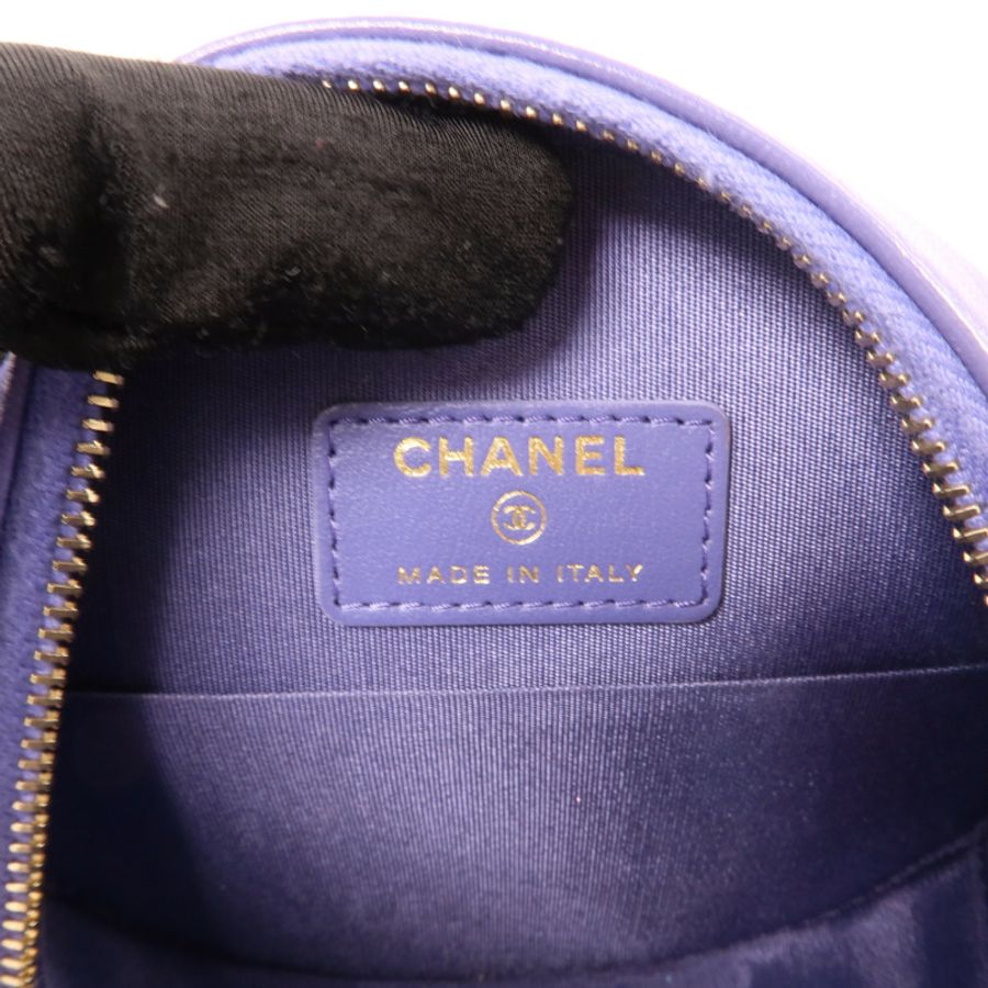 CHANEL 羊皮皮革Chanel 19 Round Clutch With Chain鏈帶肩背袋-5