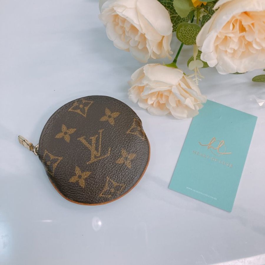 MS0760	Louis Vuitton 路易威登圓形經典花紋零錢包 Round Coin Purse Canvas Monogram-2