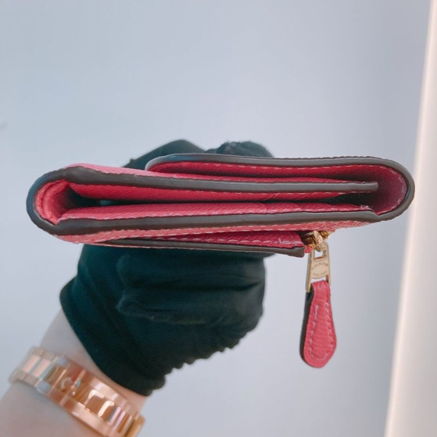 MS0764	Coach 蔻馳三摺錢包 Tri-Fold Wallet Calfskin Hot Pink-18