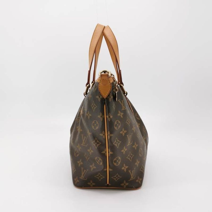 Louis Vuitton (LV) Palermo派拉蒙小號植鞣革Monogram印花褶襉單肩包-3