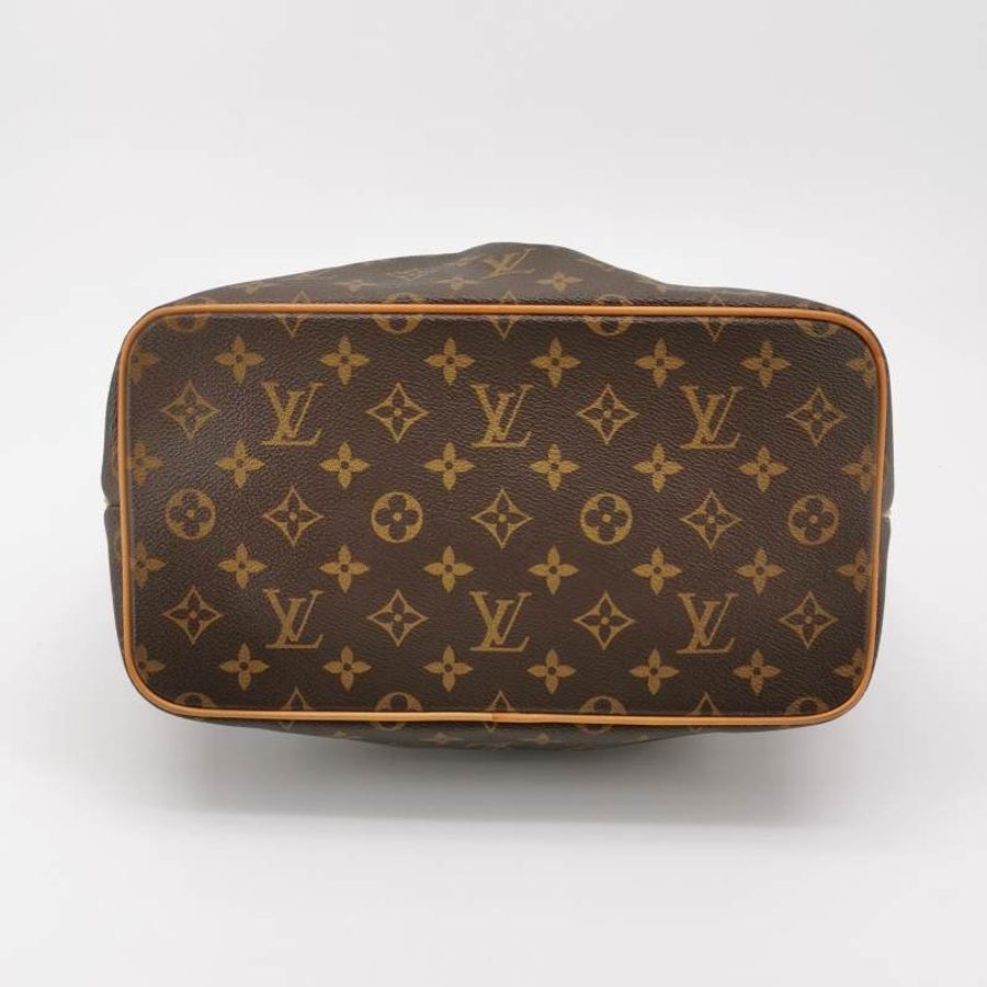 Louis Vuitton (LV) Palermo派拉蒙小號植鞣革Monogram印花褶襉單肩包-5