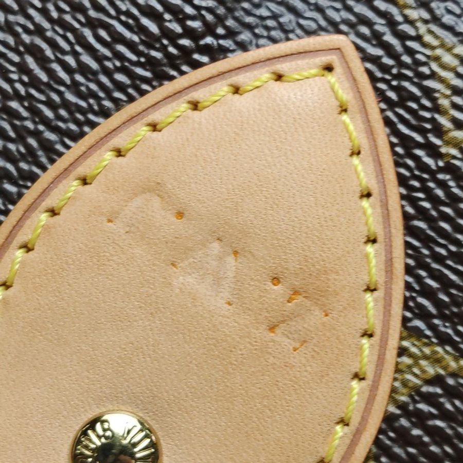 Louis Vuitton (LV) Palermo派拉蒙小號植鞣革Monogram印花褶襉單肩包-11