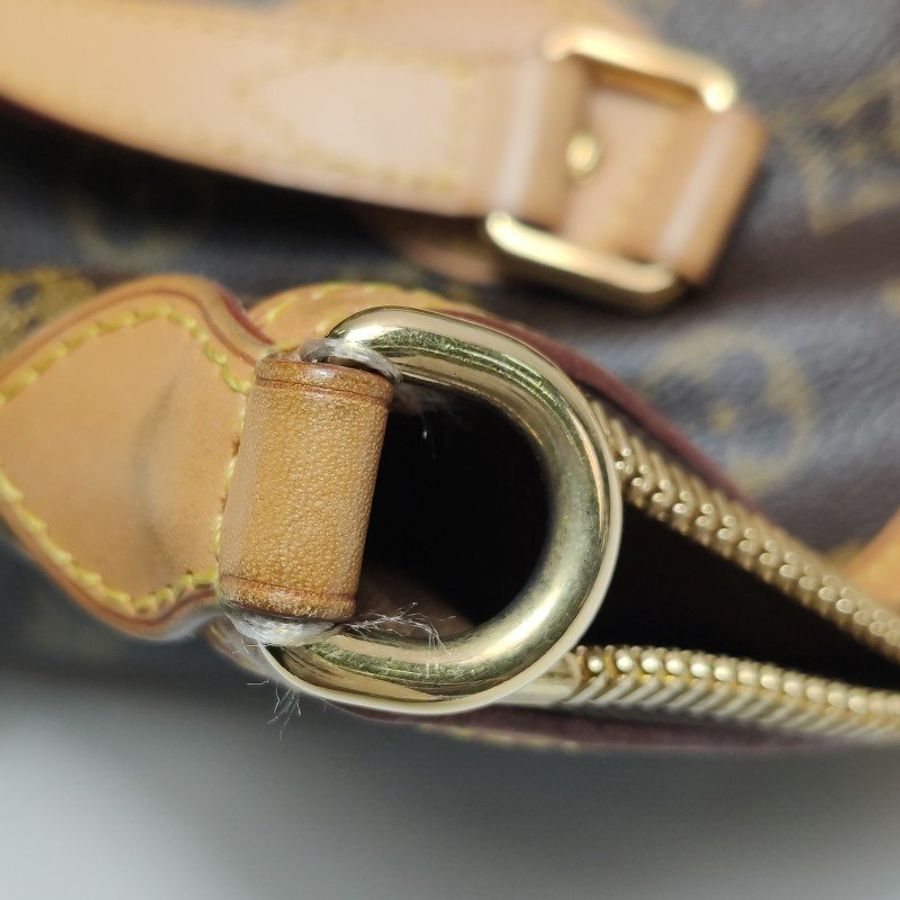 Louis Vuitton (LV) Palermo派拉蒙小號植鞣革Monogram印花褶襉單肩包-13