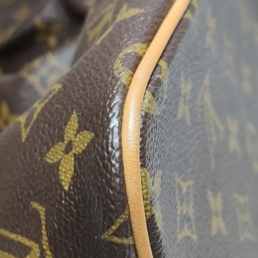 Louis Vuitton (LV) Palermo派拉蒙小號植鞣革Monogram印花褶襉單肩包-17