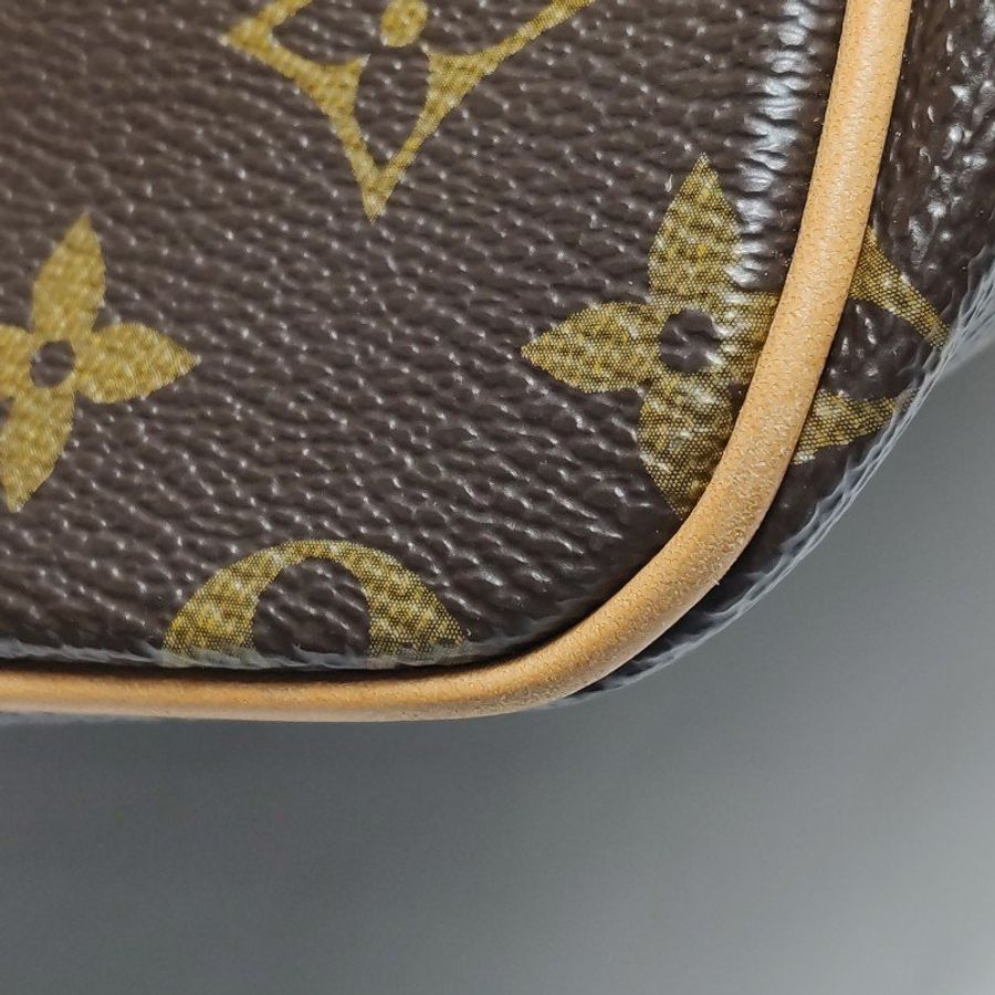 Louis Vuitton (LV) Palermo派拉蒙小號植鞣革Monogram印花褶襉單肩包-18