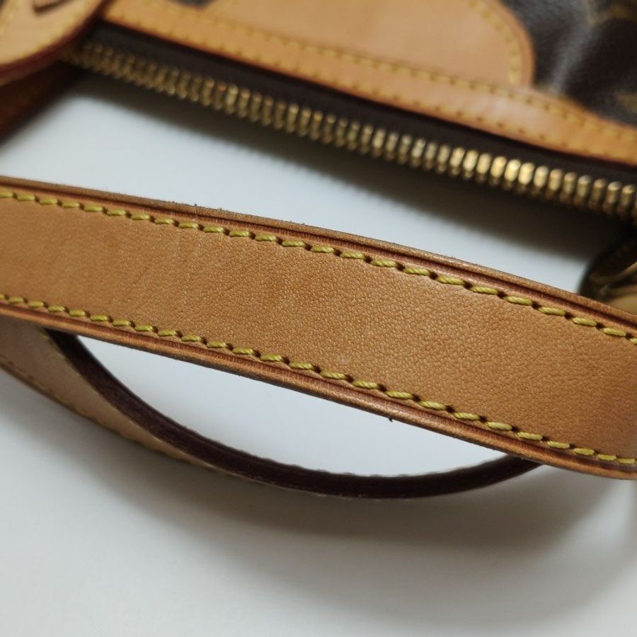 Louis Vuitton (LV) Palermo派拉蒙小號植鞣革Monogram印花褶襉單肩包-22