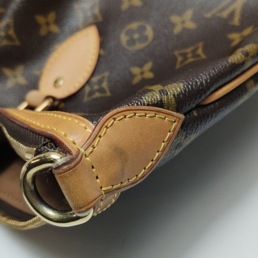 Louis Vuitton (LV) Palermo派拉蒙小號植鞣革Monogram印花褶襉單肩包-24